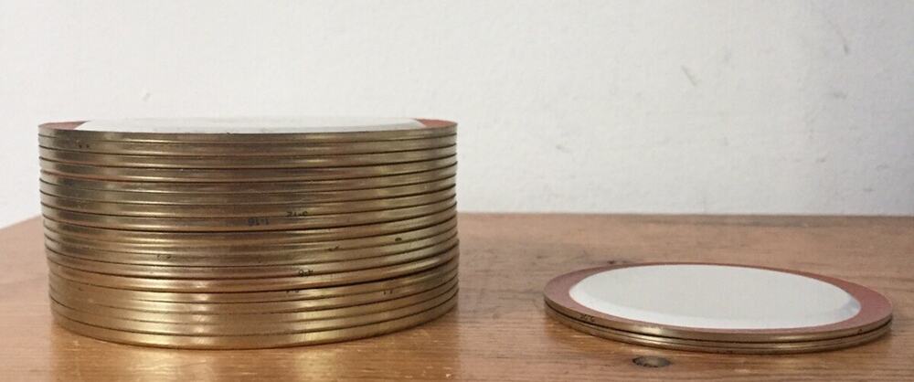 New Ball Lid Band 19 Wide 2 Regular Mouth Brass 21pc Canning Jar Lids No Bands